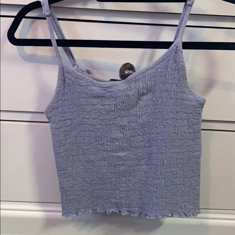 stretchy light blue brandy melville top